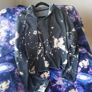 💓 comfy acid wash cropped hoodie !!